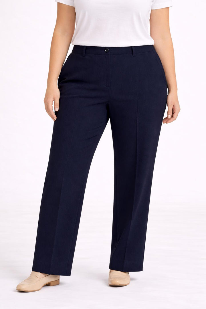 Blauwe Rechte Broek Met Rits