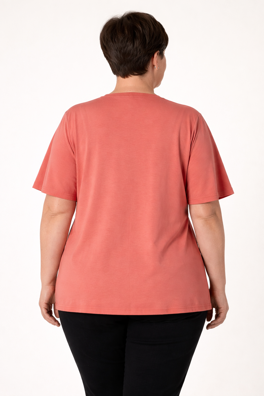 Dark Terra Top Met V-hals