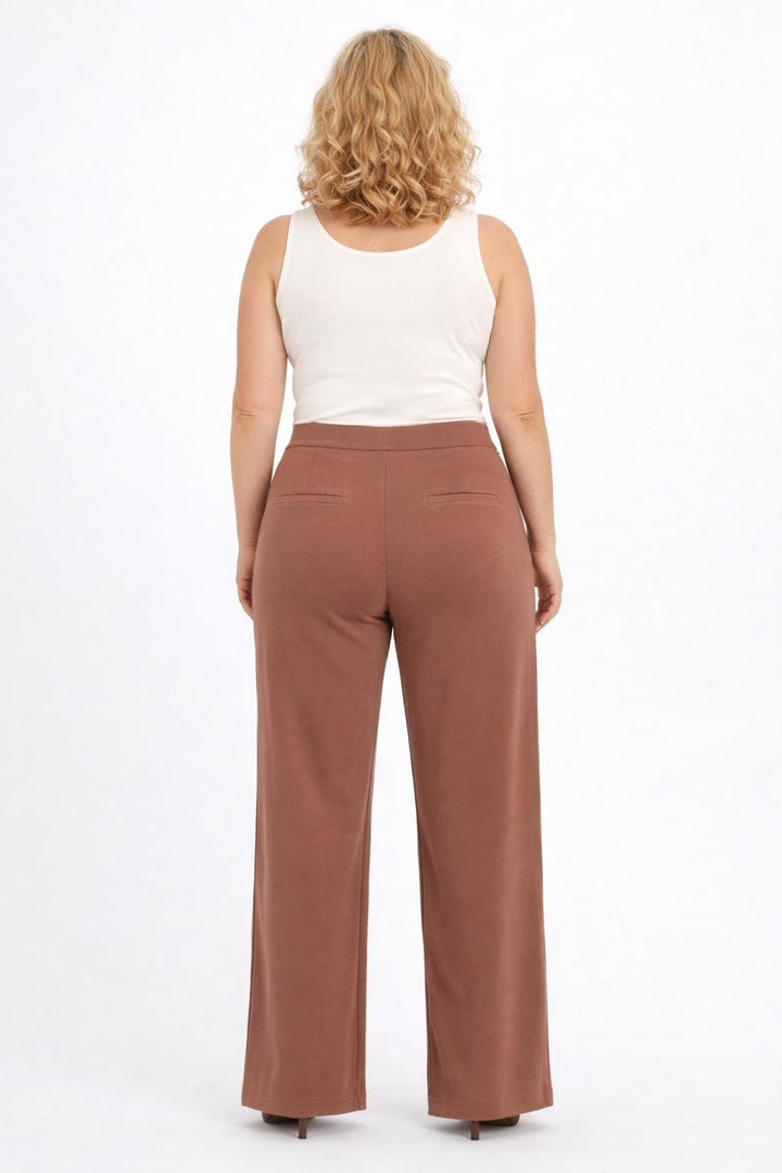 Taupekleurige Jersey Broek