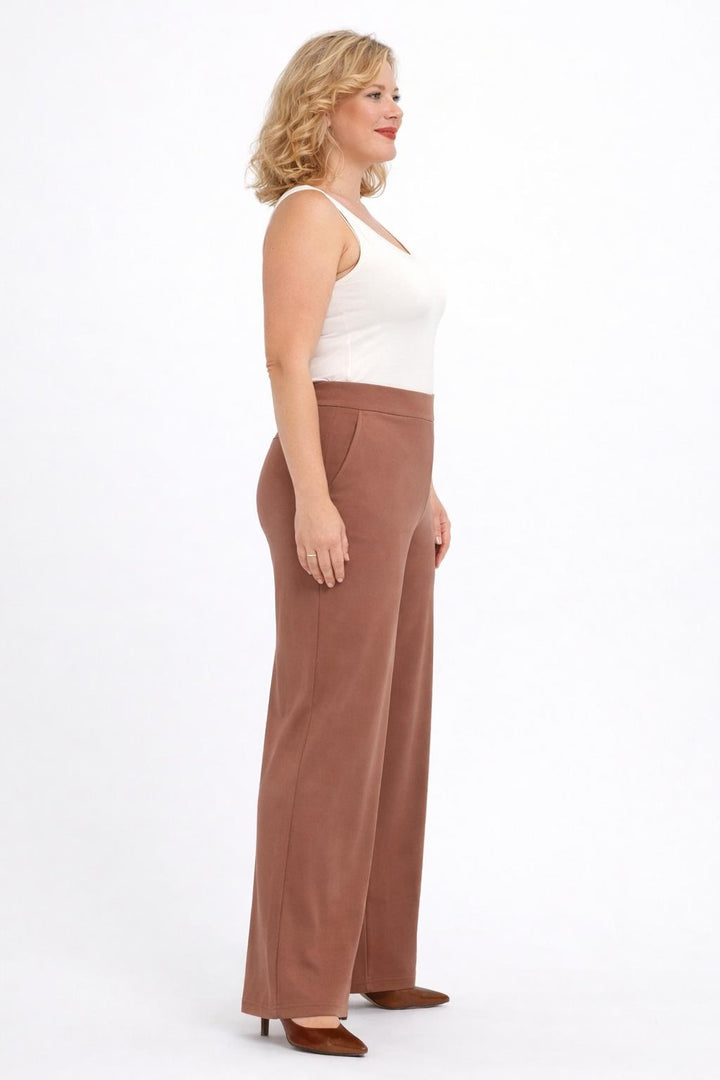 Taupekleurige Jersey Broek