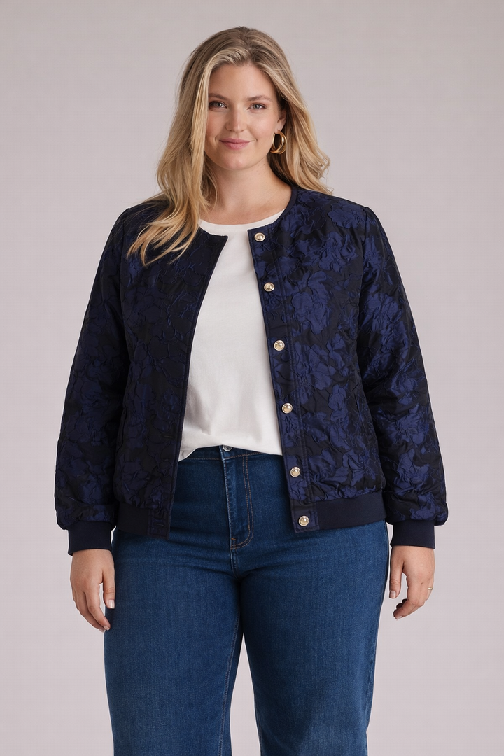 Chic bomberjack met bloemen