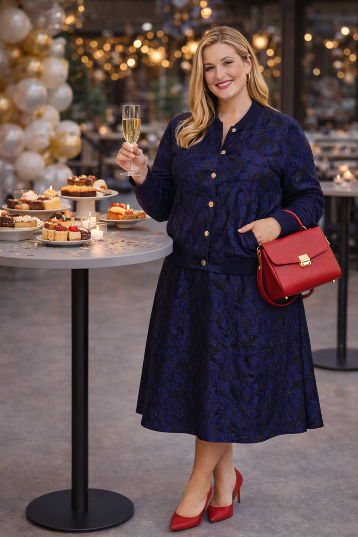 Chic bomberjack met bloemen