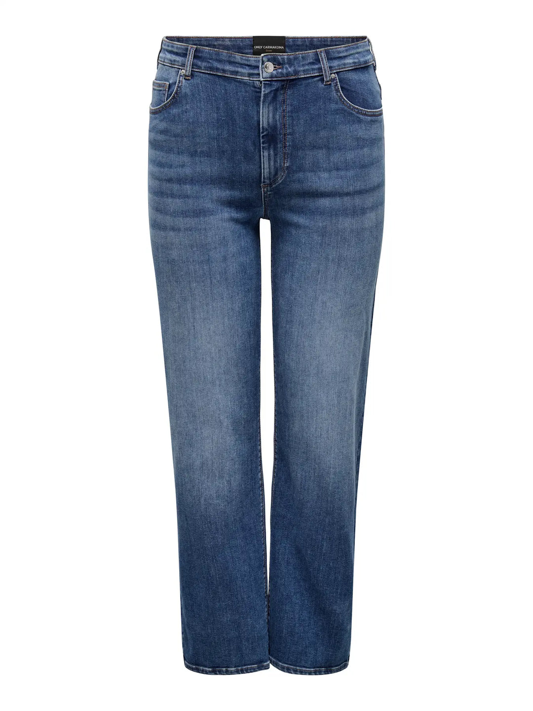 Trendy Straight Jeans In Dark Blue Denim