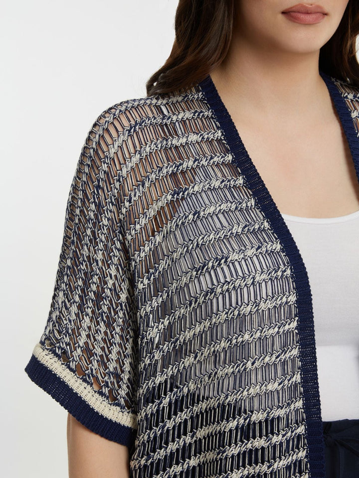 Gehaakte Marineblauwe Cardigan