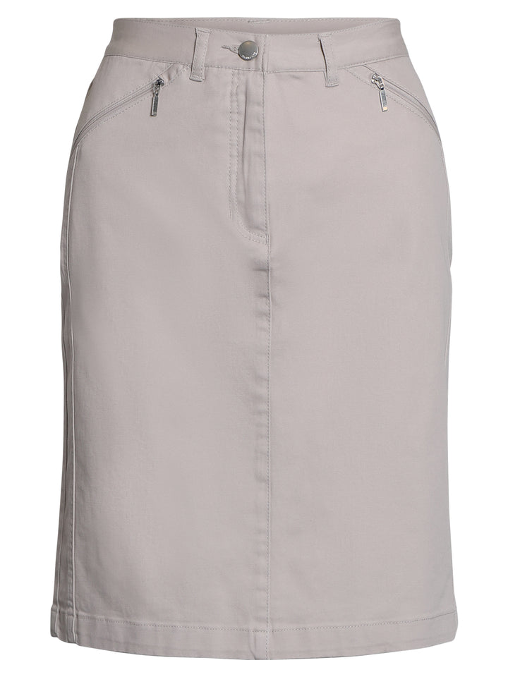 beige rechte rok op knielengte - brandtex - 206420 - grote maten - dameskleding - kledingwinkel - herent - leuven