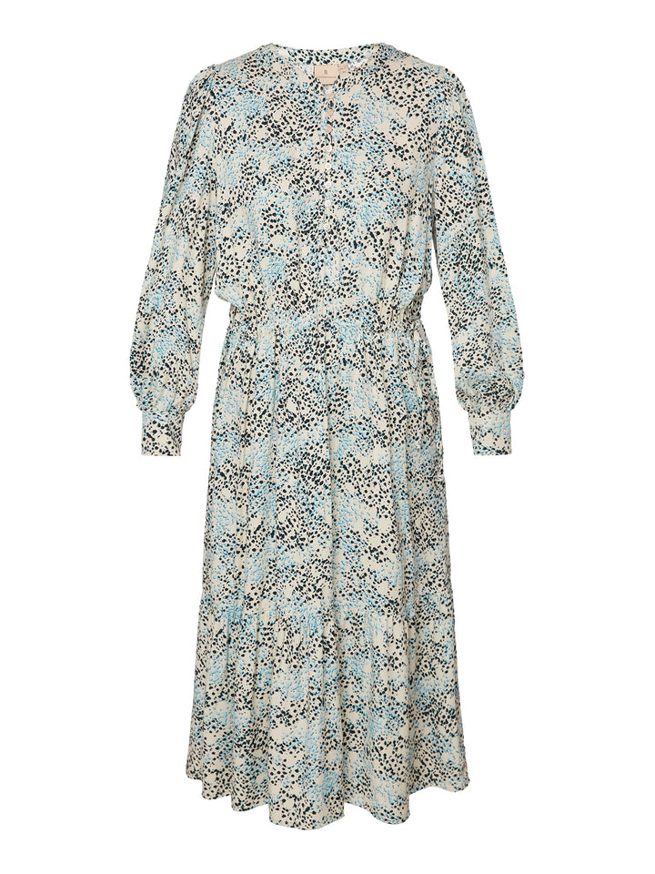 zomerse jurk met print - b. copenhagen - - grote maten - dameskleding - kledingwinkel - herent - leuven