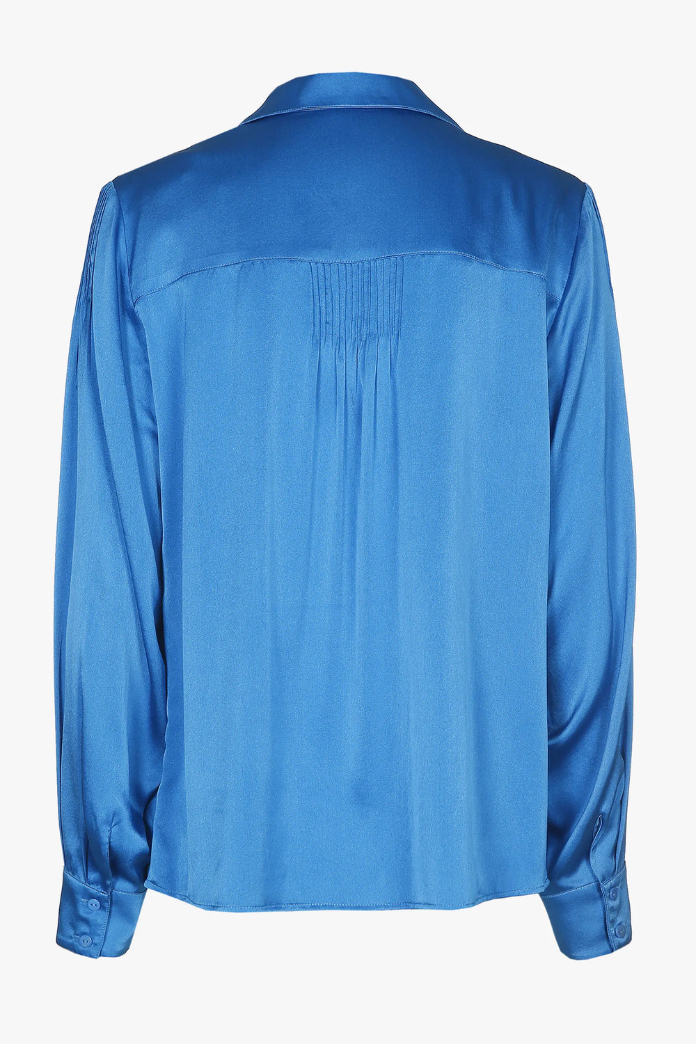 zijde blouse in miami blue - xandres - - grote maten - dameskleding - kledingwinkel - herent - leuven