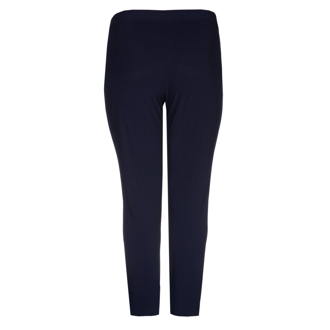 blauwe broek in fijne crêpe - xandres essentials - - grote maten - dameskleding - kledingwinkel - herent - leuven