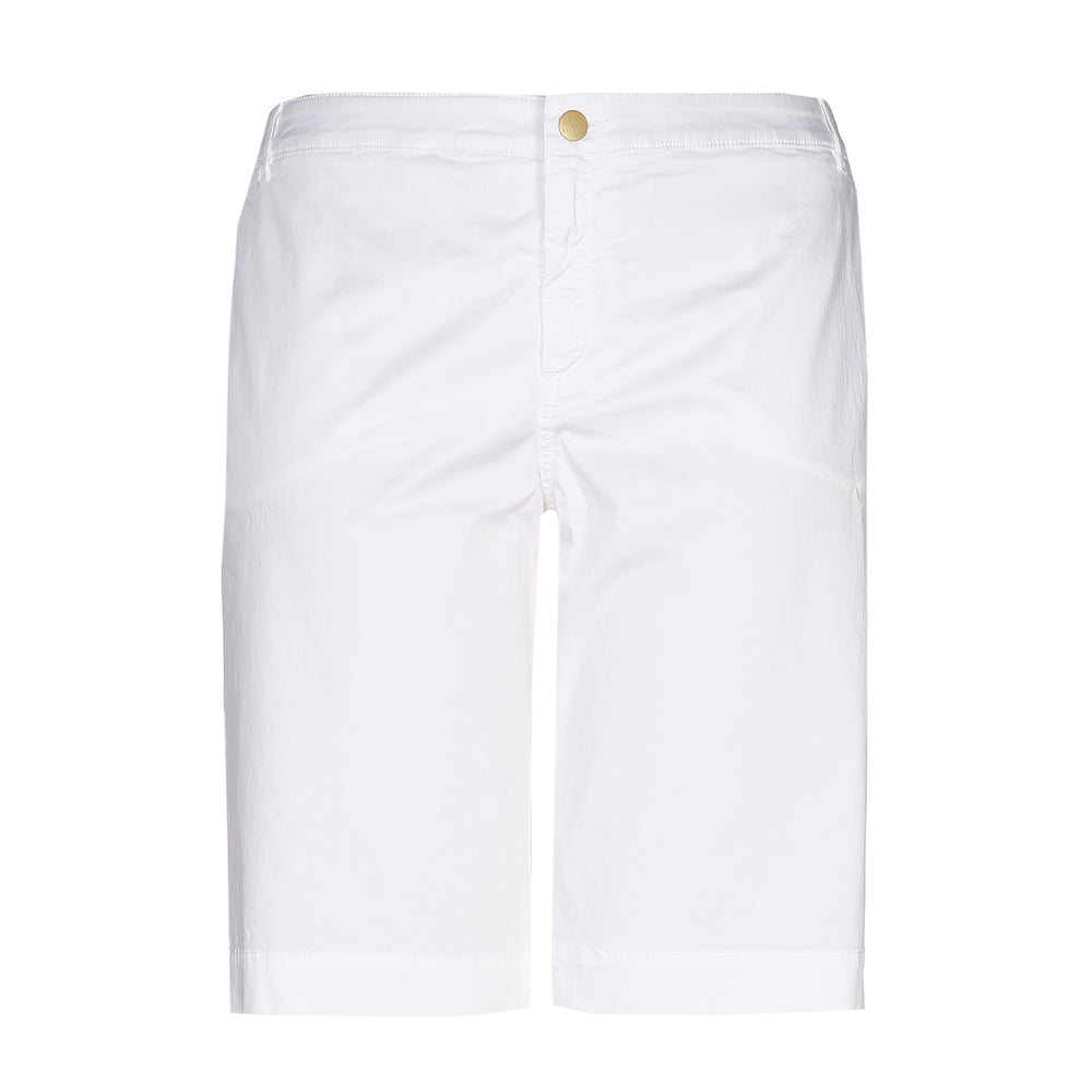 witte short van katoen - xandres essentials - - grote maten - dameskleding - kledingwinkel - herent - leuven