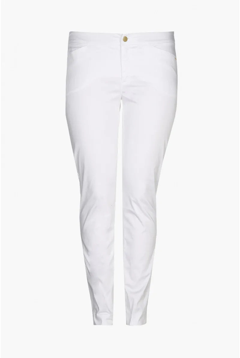 witte slim fit broek - xandres essentials - - grote maten - dameskleding - kledingwinkel - herent - leuven