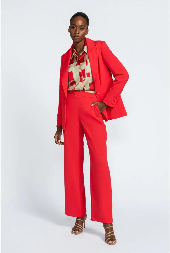 stijlvolle rode blazer - xandres - blanchy-rood - grote maten - dameskleding - kledingwinkel - herent - leuven