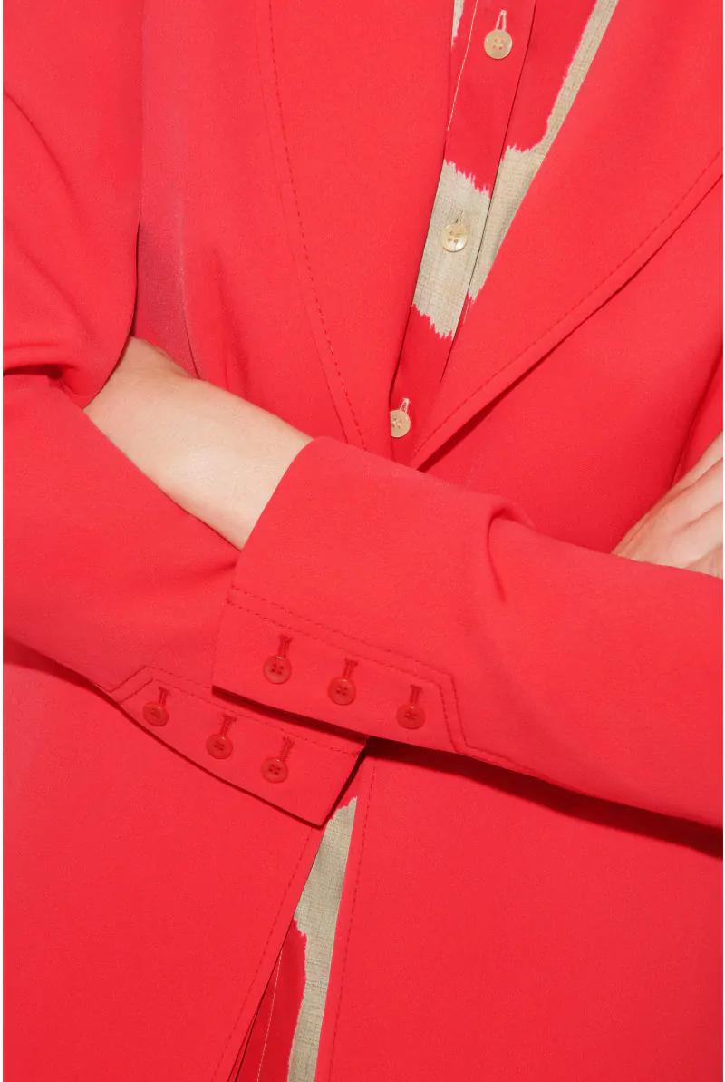 stijlvolle rode blazer - xandres - blanchy-rood - grote maten - dameskleding - kledingwinkel - herent - leuven